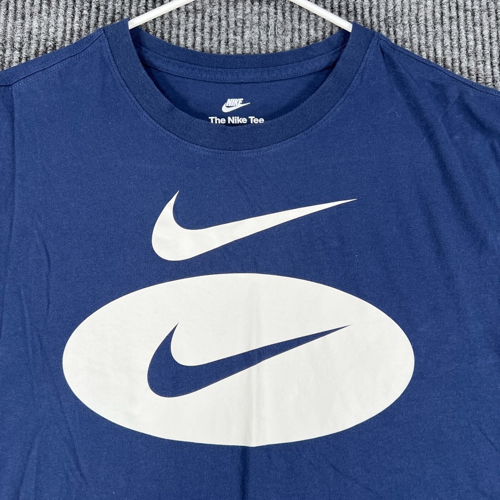 Nike Shirt Mens Medium Blue Short Sleeve Active Casual Lightweight Outdoor